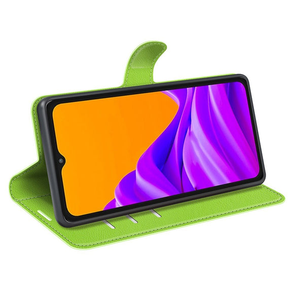 EIDERWOOD Samsung Galaxy Xcover 7 Pro Kunstlæder Flip Cover m. Kortholder & Ståfunktion - Grøn