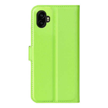 EIDERWOOD Samsung Galaxy Xcover 7 Pro Kunstlæder Flip Cover m. Kortholder & Ståfunktion - Grøn