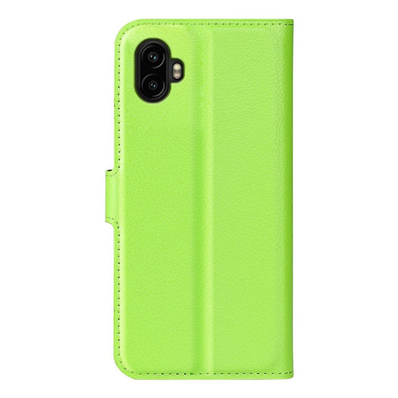 EIDERWOOD Samsung Galaxy Xcover 7 Pro Kunstlæder Flip Cover m. Kortholder & Ståfunktion - Grøn