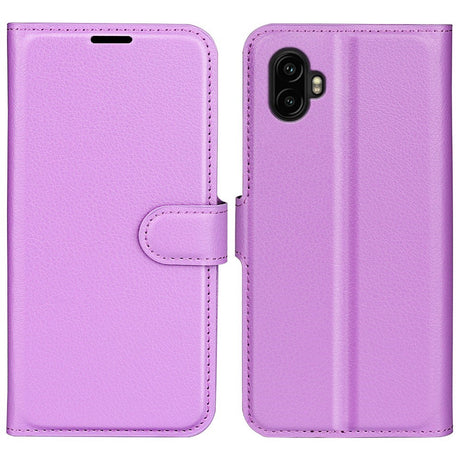 EIDERWOOD Samsung Galaxy Xcover 7 Pro Kunstlæder Flip Cover m. Kortholder & Ståfunktion - Lilla