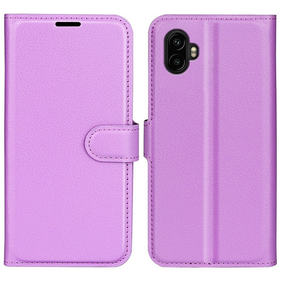 EIDERWOOD Samsung Galaxy Xcover 7 Pro Kunstlæder Flip Cover m. Kortholder & Ståfunktion - Lilla
