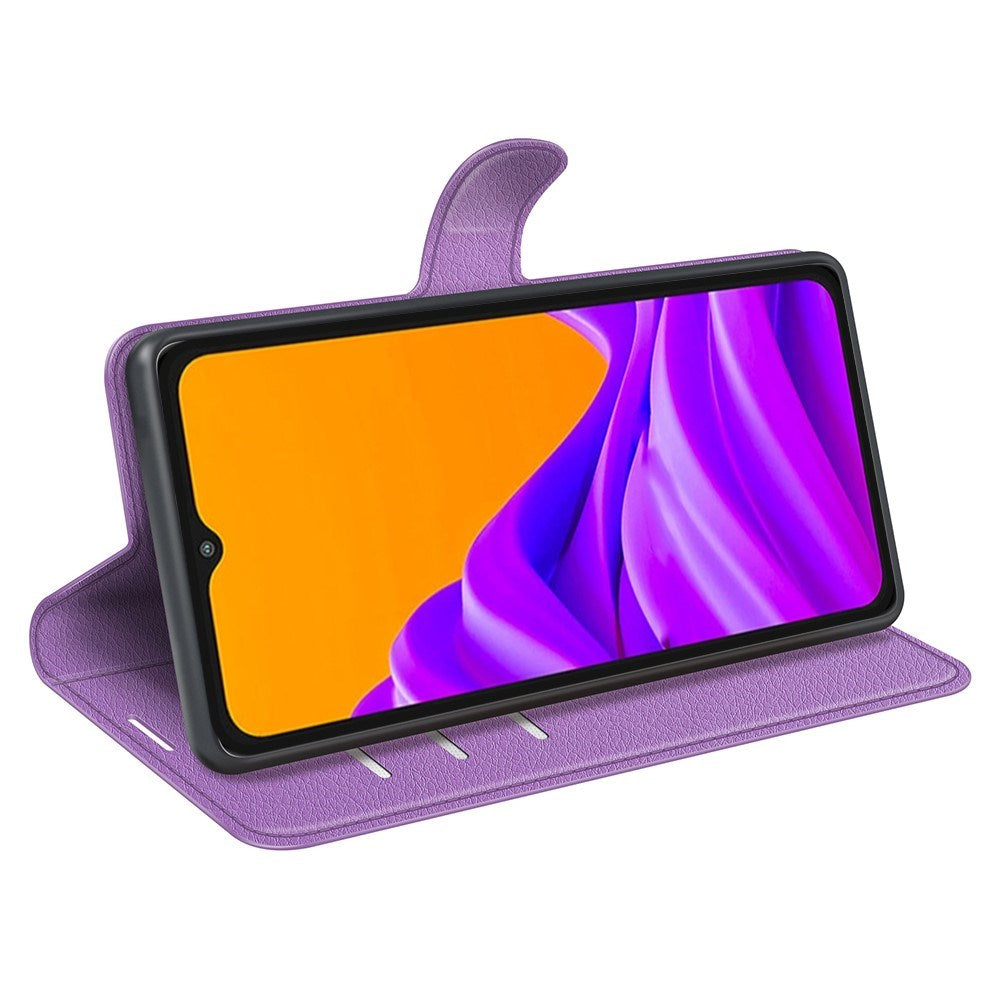 EIDERWOOD Samsung Galaxy Xcover 7 Pro Kunstlæder Flip Cover m. Kortholder & Ståfunktion - Lilla