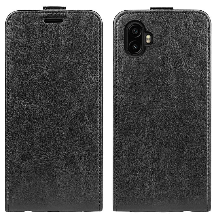 EIDERWOOD Samsung Galaxy Xcover 7 Pro Vertikalt Kunstlæder Cover m. Kortholder - Sort