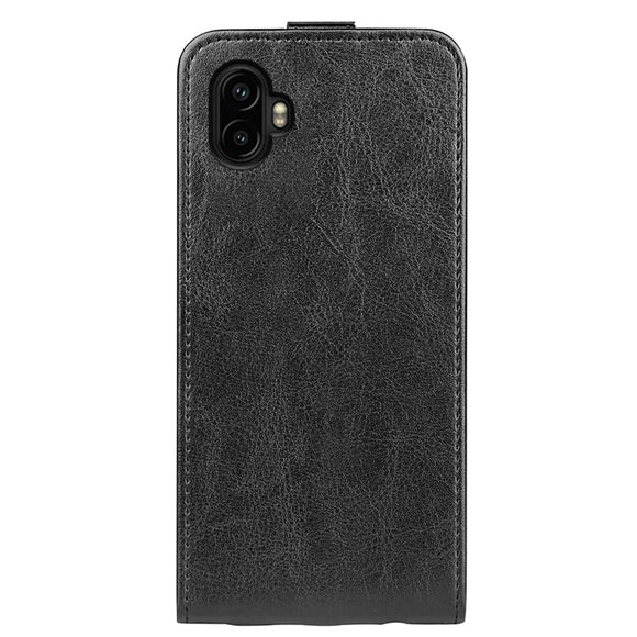 EIDERWOOD Samsung Galaxy Xcover 7 Pro Vertikalt Kunstlæder Cover m. Kortholder - Sort