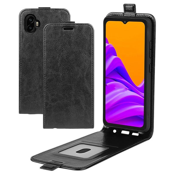 EIDERWOOD Samsung Galaxy Xcover 7 Pro Vertikalt Kunstlæder Cover m. Kortholder - Sort
