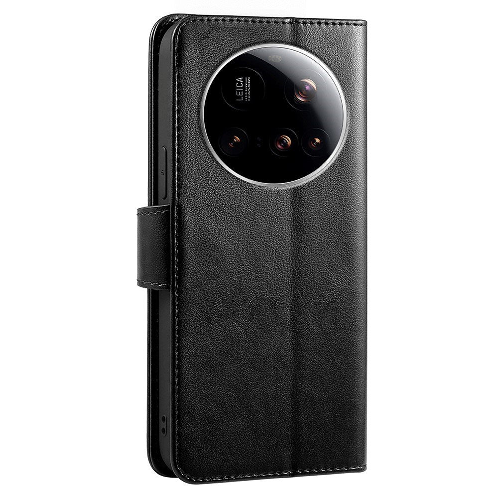 EIDERWOOD Xiaomi 15 Ultra Kunstlæder Flip Cover - Sort