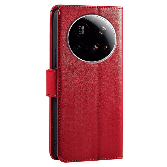 EIDERWOOD Xiaomi 15 Ultra Kunstlæder Flip Cover - Rød