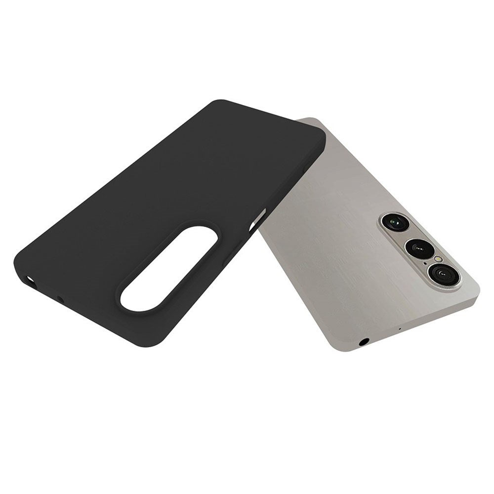 EIDERWOOD Sony Xperia 1 VII Mat Fleksibelt Plastik Cover - Sort