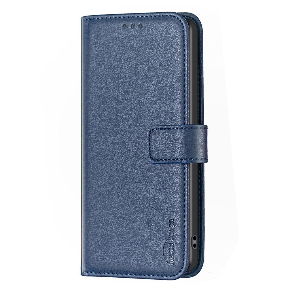 OPPO A5 Pro (4G / 5G) BINFEN Kunstlæder Flip Cover med Kortholder og Ståfunktion - Blå