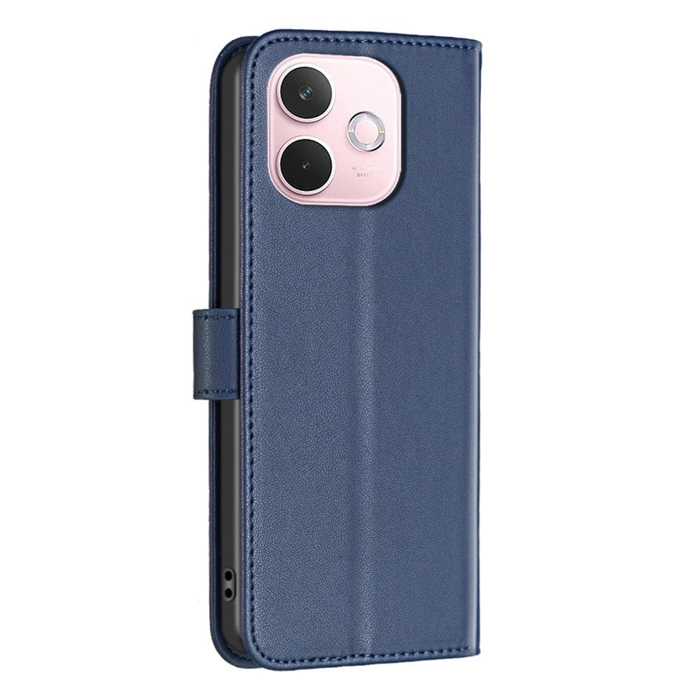 OPPO A5 Pro (4G / 5G) BINFEN Kunstlæder Flip Cover med Kortholder og Ståfunktion - Blå