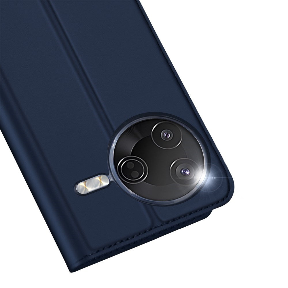 Xiaomi Poco F7 Pro EIDERWOOD Kunstlæder Flip Cover m. Kortholder & Ståfunktion - Blå