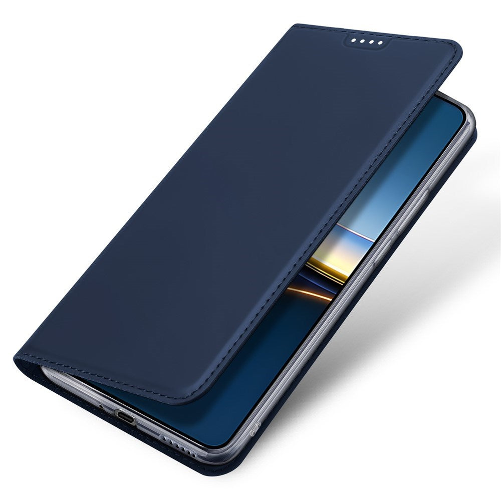 Xiaomi Poco F7 Pro EIDERWOOD Kunstlæder Flip Cover m. Kortholder & Ståfunktion - Blå