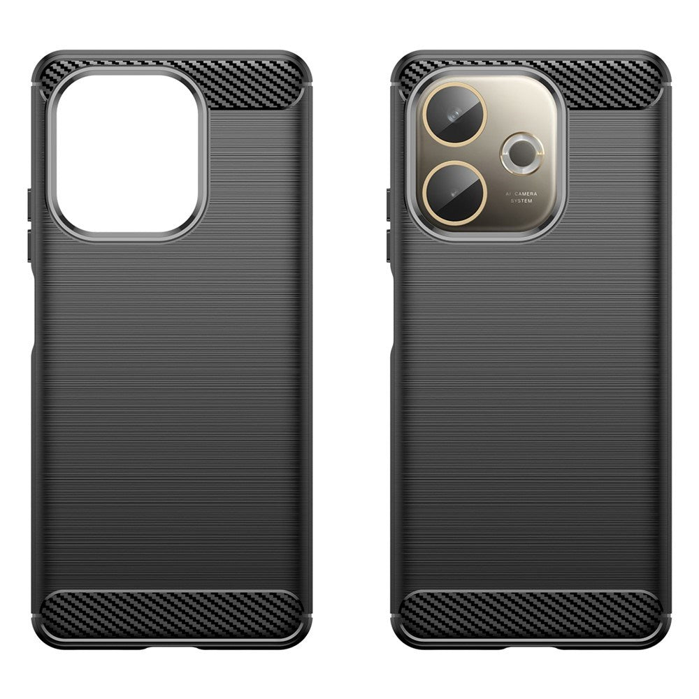 OPPO A5 Pro (4G / 5G) EIDERWOOD Brushed Carbon Fiber Cover - Sort