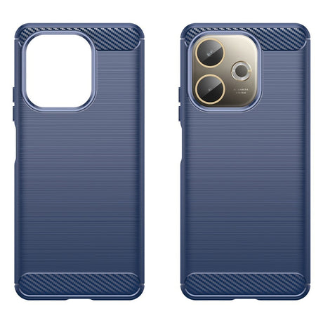 OPPO A5 Pro (4G / 5G) EIDERWOOD Brushed Carbon Fiber Cover - Blå