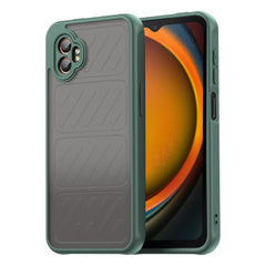 EIDERWOOD Samsung Galaxy Xcover 7 Pro Hybrid Plastik Cover m. Mat Bagside - Gennemsigtig / Grøn