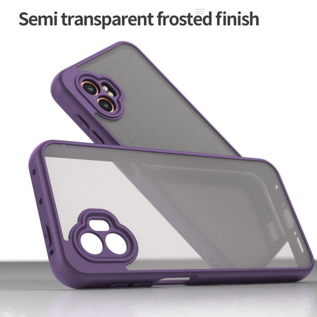 EIDERWOOD Samsung Galaxy Xcover 7 Pro Hybrid Plastik Cover m. Mat Bagside - Gennemsigtig / Lilla