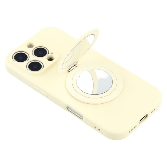 EIDERWOOD iPhone 16 Pro Hybrid Cover inkl. Kickstand m. Spejl - Hvid