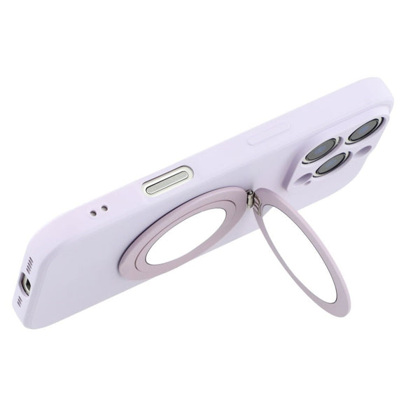 EIDERWOOD iPhone 16 Pro Hybrid Cover inkl. Kickstand m. Spejl - Lys Lilla