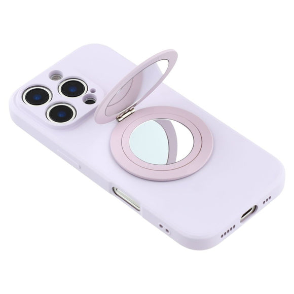 EIDERWOOD iPhone 16 Pro Hybrid Cover inkl. Kickstand m. Spejl - Lys Lilla