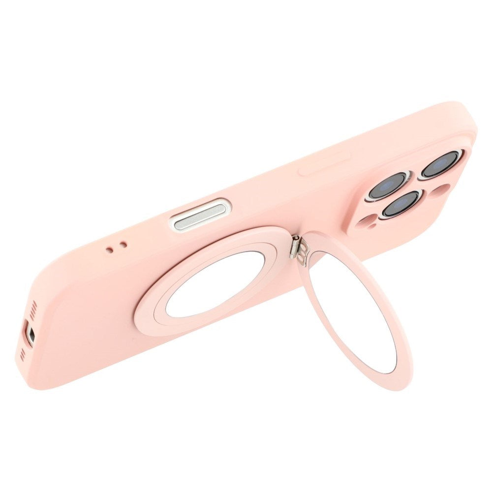 EIDERWOOD iPhone 16 Pro Hybrid Cover inkl. Kickstand m. Spejl - Lyserød