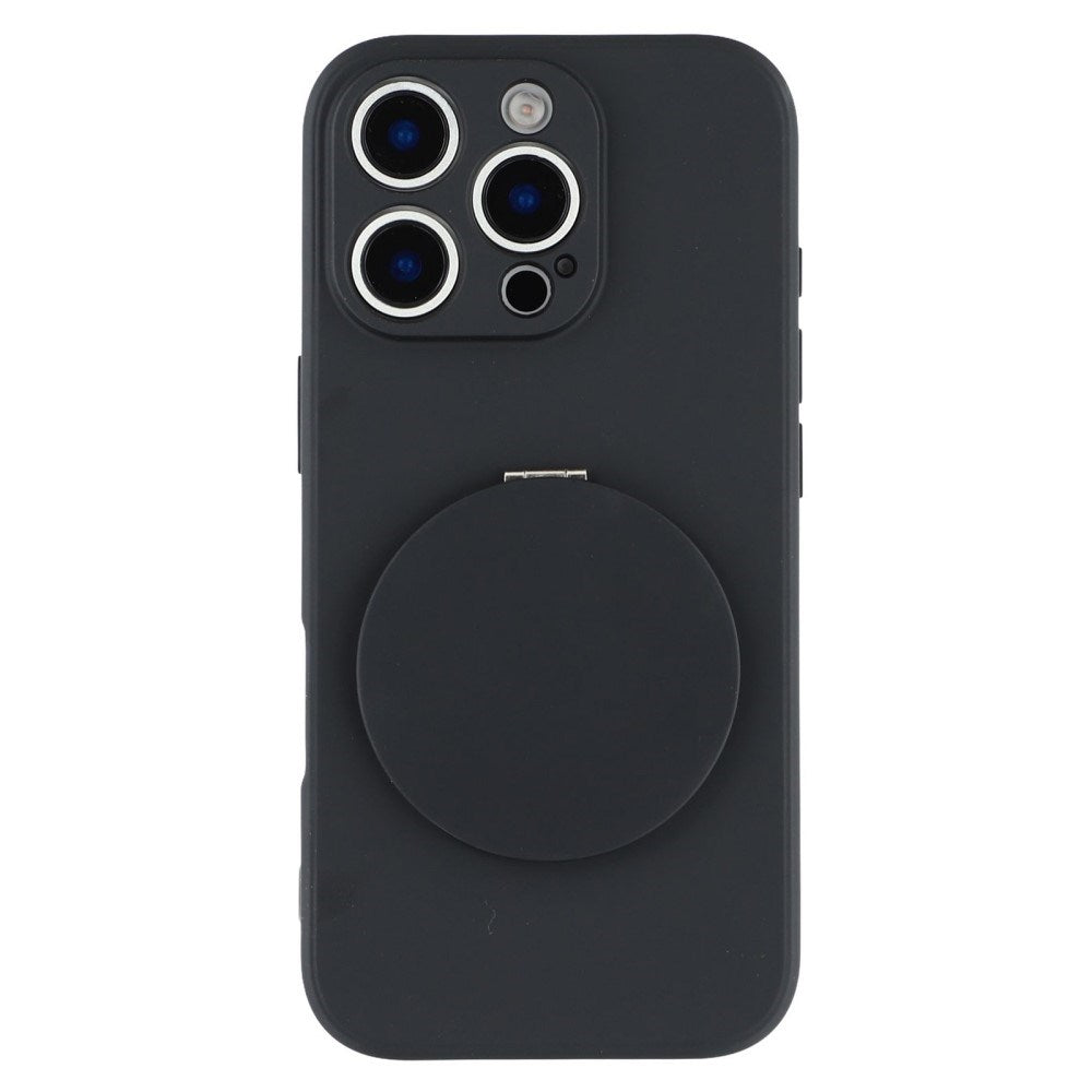 EIDERWOOD iPhone 16 Pro Hybrid Cover inkl. Kickstand m. Spejl - Sort