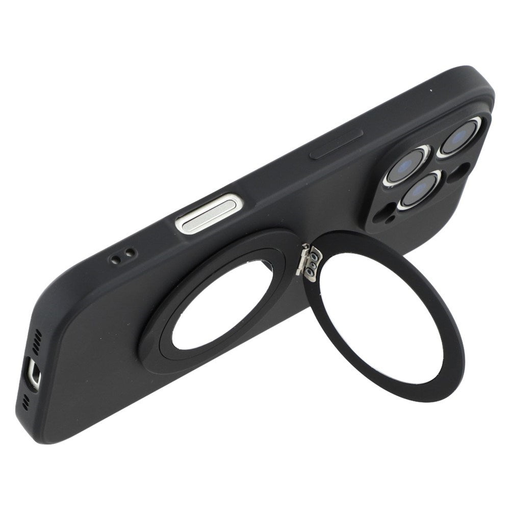 EIDERWOOD iPhone 16 Pro Hybrid Cover inkl. Kickstand m. Spejl - Sort