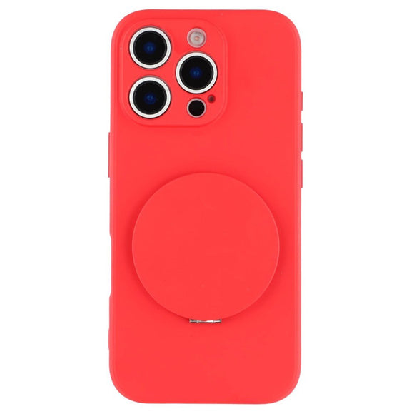 EIDERWOOD iPhone 16 Pro Hybrid Cover inkl. Kickstand m. Spejl - Rød