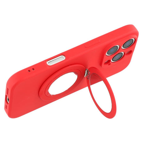 EIDERWOOD iPhone 16 Pro Hybrid Cover inkl. Kickstand m. Spejl - Rød