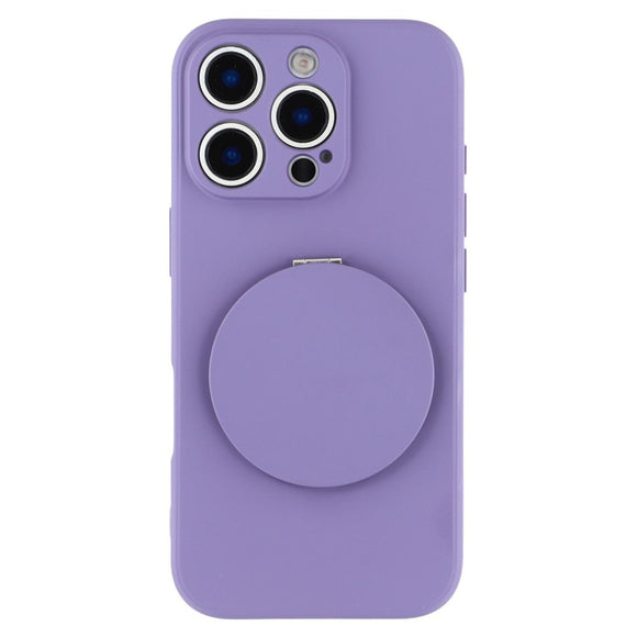 EIDERWOOD iPhone 16 Pro Hybrid Cover inkl. Kickstand m. Spejl - Lilla