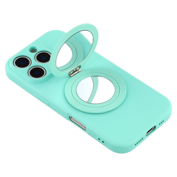 EIDERWOOD iPhone 16 Pro Hybrid Cover inkl. Kickstand m. Spejl - Neon Grøn