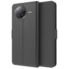 Xiaomi Poco F7 Ultra EIDERWOOD Kunstlæder Flip Cover m. Kortholder & Ståfunktion - Sort