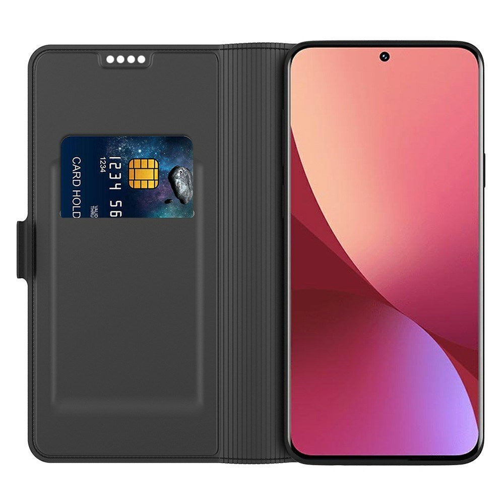 Xiaomi Poco F7 Ultra EIDERWOOD Kunstlæder Flip Cover m. Kortholder & Ståfunktion - Sort