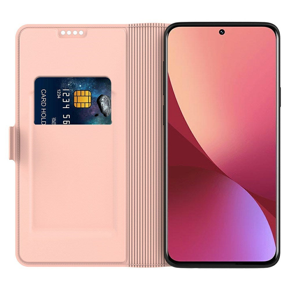 Xiaomi Poco F7 Ultra EIDERWOOD Kunstlæder Flip Cover m. Kortholder & Ståfunktion - Rose Gold