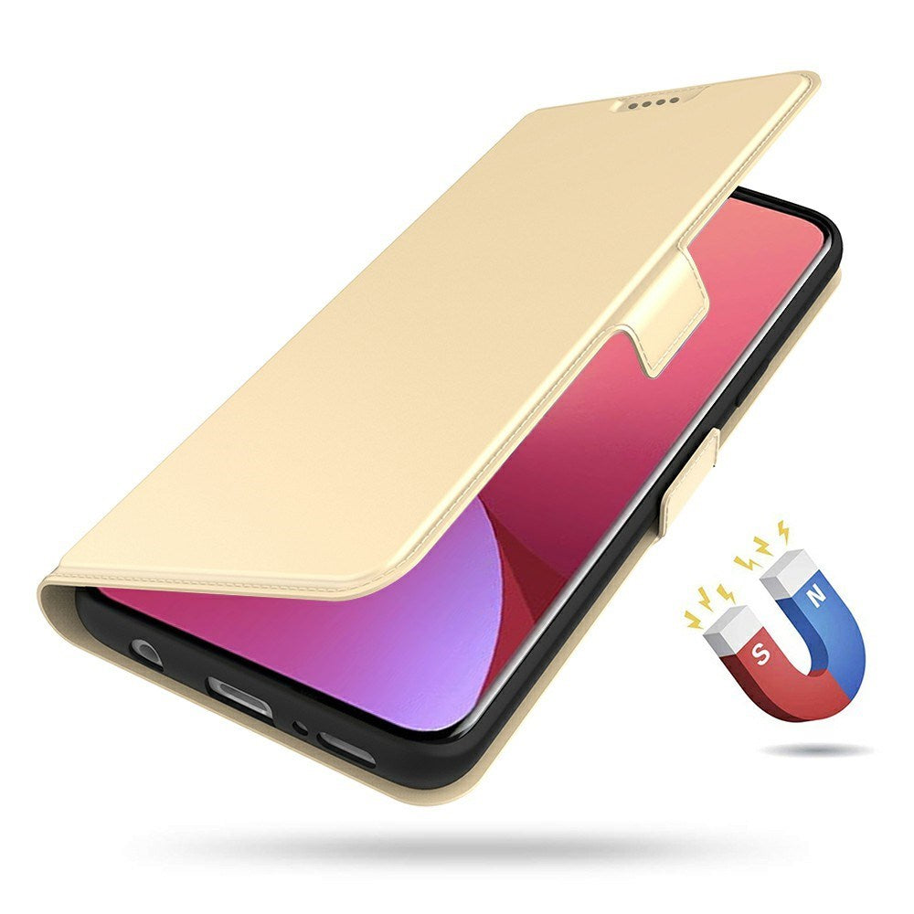 Xiaomi Poco F7 Ultra EIDERWOOD Kunstlæder Flip Cover m. Kortholder & Ståfunktion - Guld