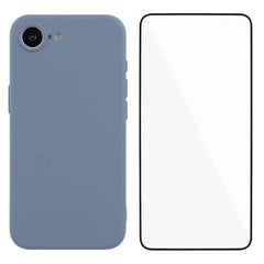 iPhone 16e Beskyttelsessæt m. Fleksibelt Plastik Cover & Skærmbeskyttelsesglas - Lavendel
