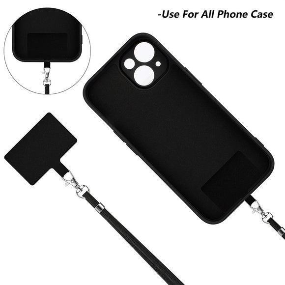 iPhone 17e / 16e Sæt m. Fleksibelt Plastik Cover - Skærmbeskyttelse - Strop - Hvid