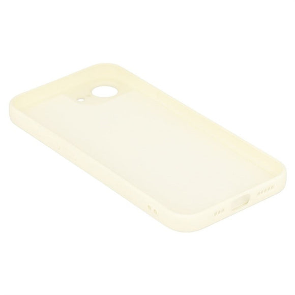 iPhone 17e / 16e Sæt m. Fleksibelt Plastik Cover - Skærmbeskyttelse - Strop - Hvid