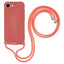 iPhone 17e / 16e EIDERWOOD Foret Fleksibelt Plast Cover m. Strop - Mørkerød