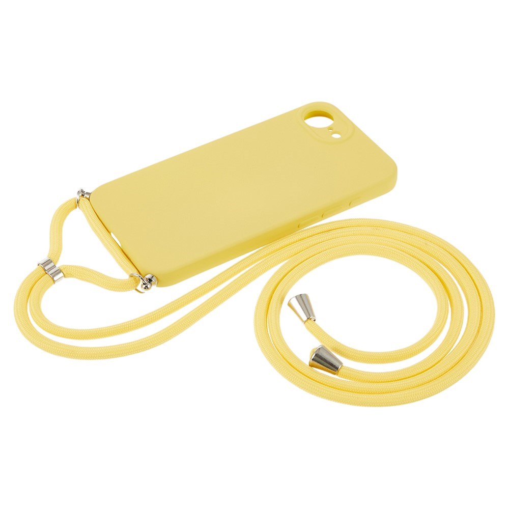 iPhone 17e / 16e EIDERWOOD Foret Fleksibelt Plast Cover m. Strop - Gul