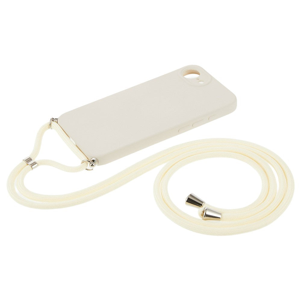iPhone 17e / 16e EIDERWOOD Foret Fleksibelt Plast Cover m. Strop - Beige