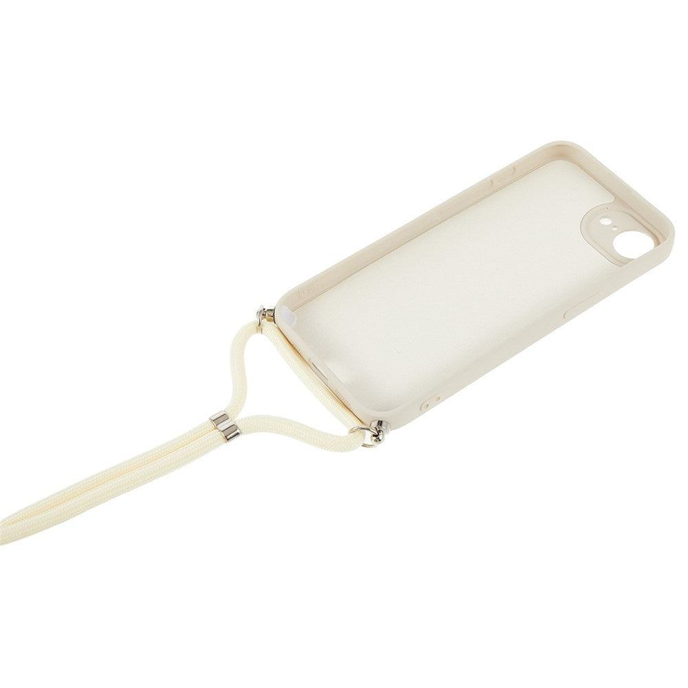 iPhone 17e / 16e EIDERWOOD Foret Fleksibelt Plast Cover m. Strop - Beige
