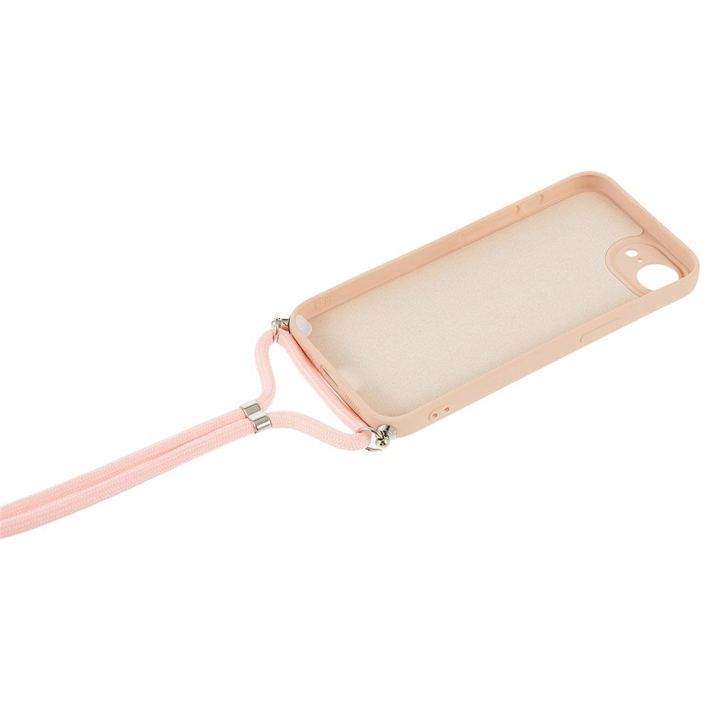 iPhone 17e / 16e EIDERWOOD Foret Fleksibelt Plast Cover m. Strop - Lyserød
