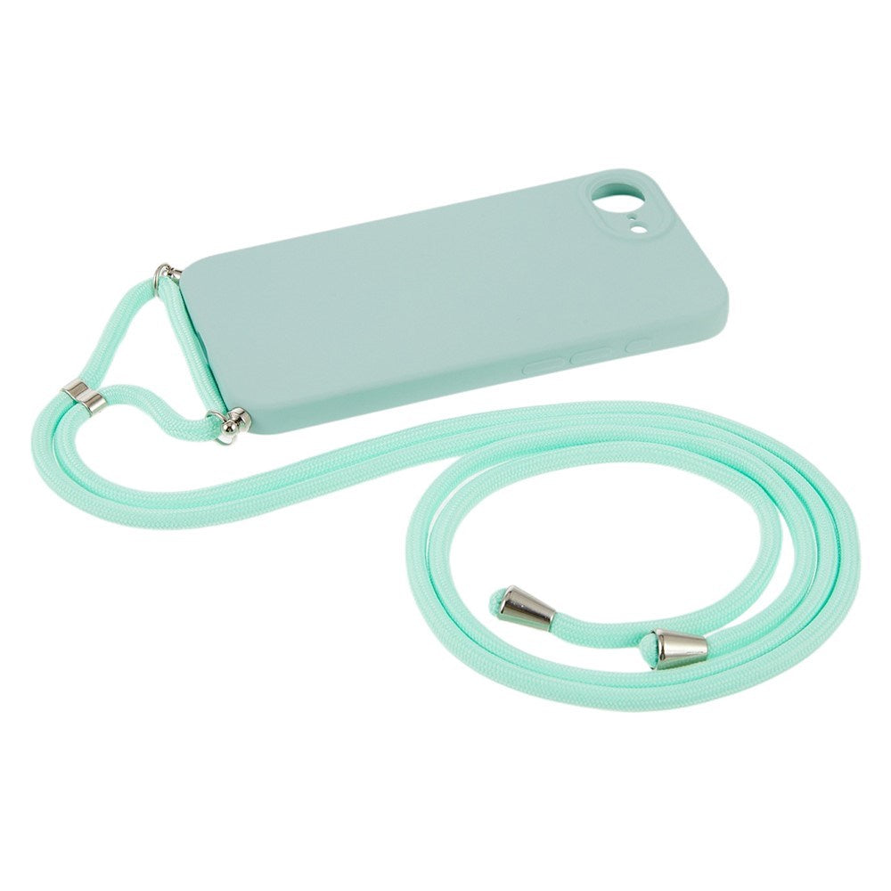 iPhone 17e / 16e EIDERWOOD Foret Fleksibelt Plast Cover m. Strop - Lyseblå