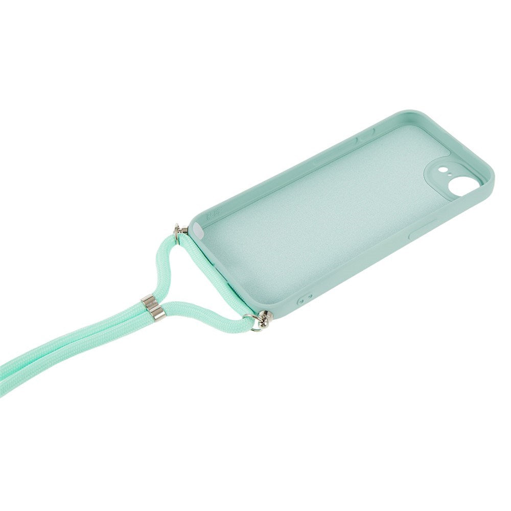 iPhone 17e / 16e EIDERWOOD Foret Fleksibelt Plast Cover m. Strop - Lyseblå