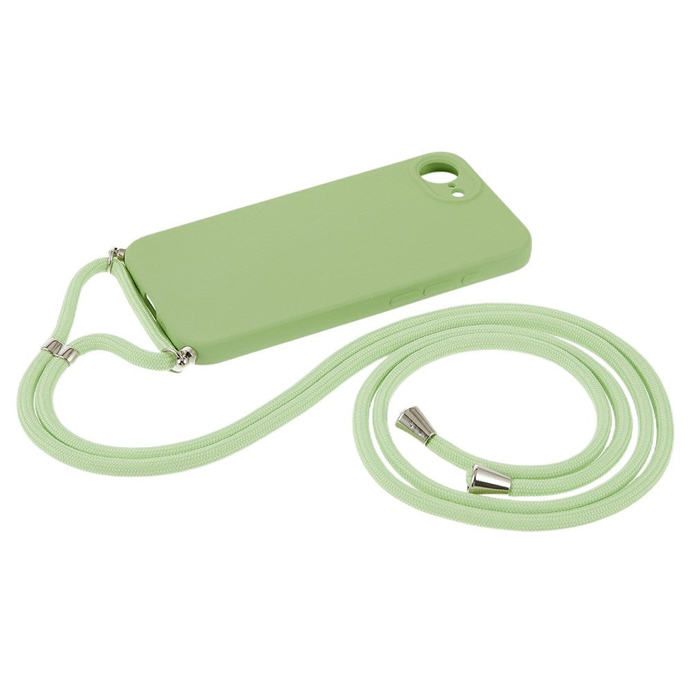 iPhone 17e / 16e EIDERWOOD Foret Fleksibelt Plast Cover m. Strop - Lysegrøn
