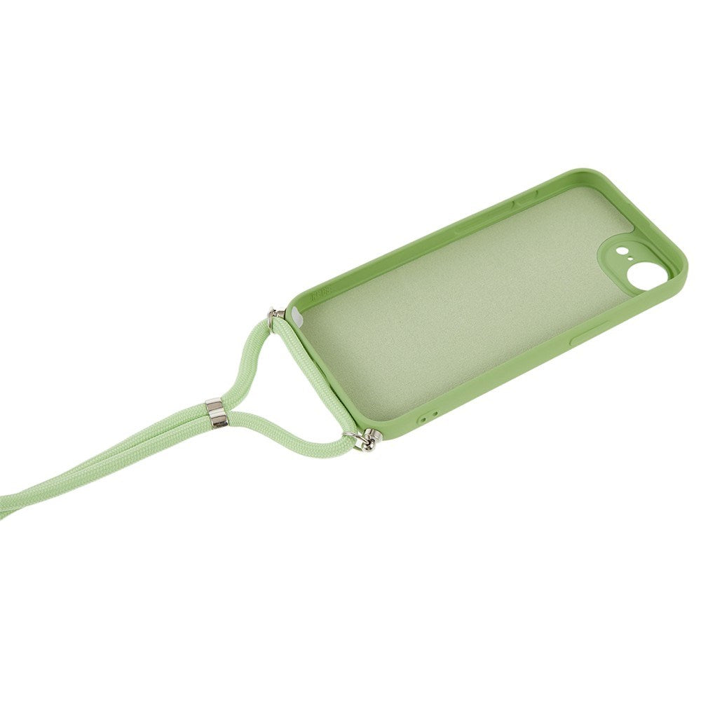 iPhone 17e / 16e EIDERWOOD Foret Fleksibelt Plast Cover m. Strop - Lysegrøn