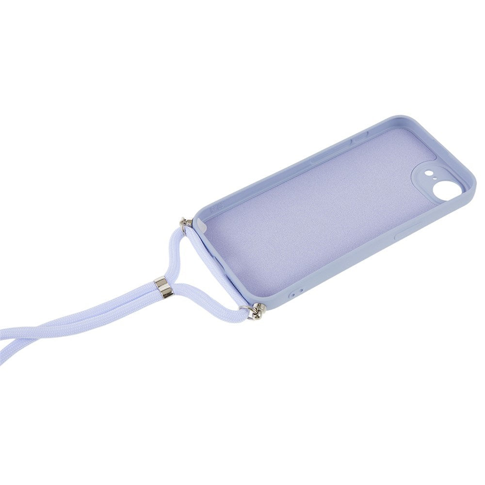 iPhone 17e / 16e EIDERWOOD Foret Fleksibelt Plast Cover m. Strop - Lyslilla