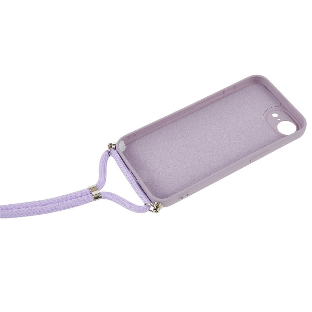 iPhone 17e / 16e EIDERWOOD Foret Fleksibelt Plast Cover m. Strop - Lilla