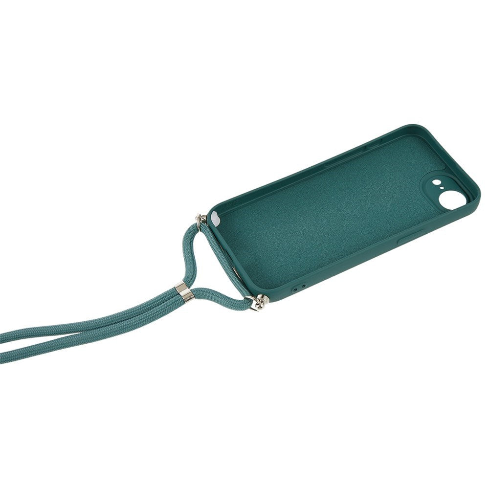 iPhone 17e / 16e EIDERWOOD Foret Fleksibelt Plast Cover m. Strop - Mørkegrøn