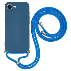 iPhone 17e / 16e EIDERWOOD Foret Fleksibelt Plast Cover m. Strop - Mørkeblå